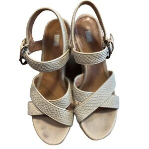 Ugg cream colored wedge sandals